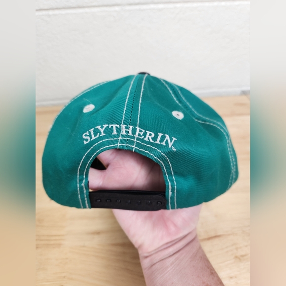 Harry Potter Slytherin Hat Baseball Cap Snapback Black Green Universal Studios - Picture 4 of 6